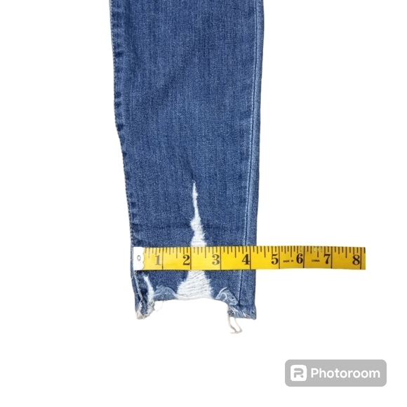 Joe's Jeans Ripped Distressed Skinny Fit Ankle Shark Bite Hem Jens Size 28 - Picture 16 of 16